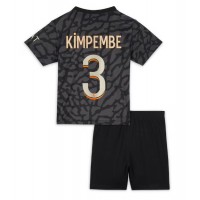 Echipament fotbal Paris Saint-Germain Presnel Kimpembe #3 Tricou Treilea 2023-24 pentru copii maneca scurta (+ Pantaloni scurti)